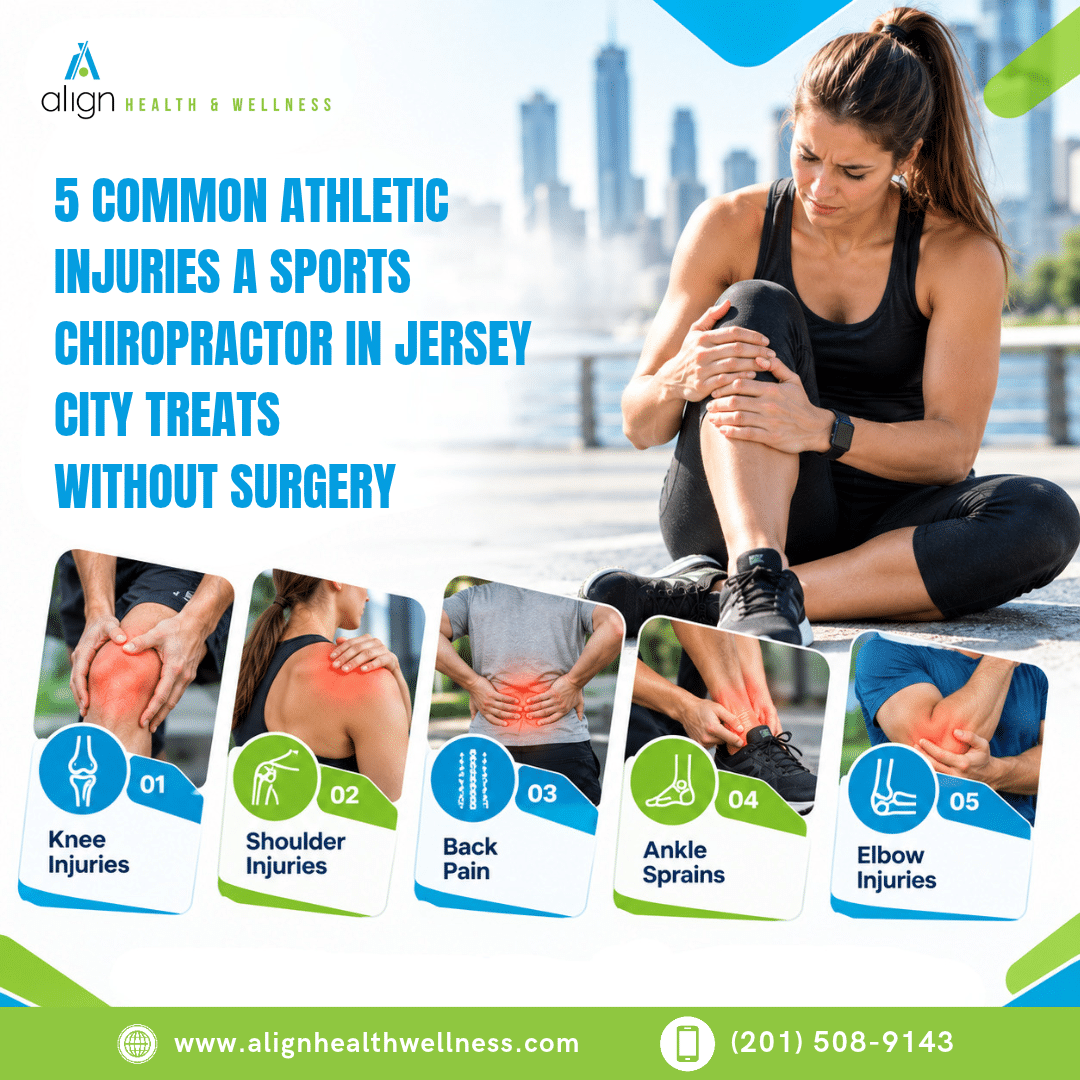5 Common Athletic Injuries a Sports Chiropractor in Jersey City Treats Without Surgery